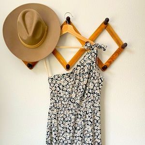 Boho style—one-shoulder maxi dress